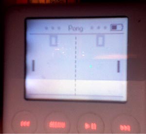 afbeelding van een ipod met pong er op